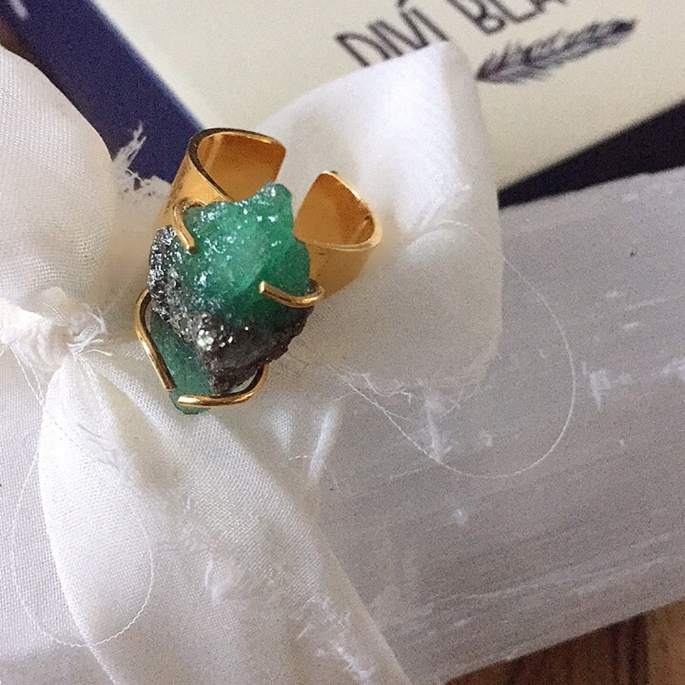 Raw 💚Emerald Ring